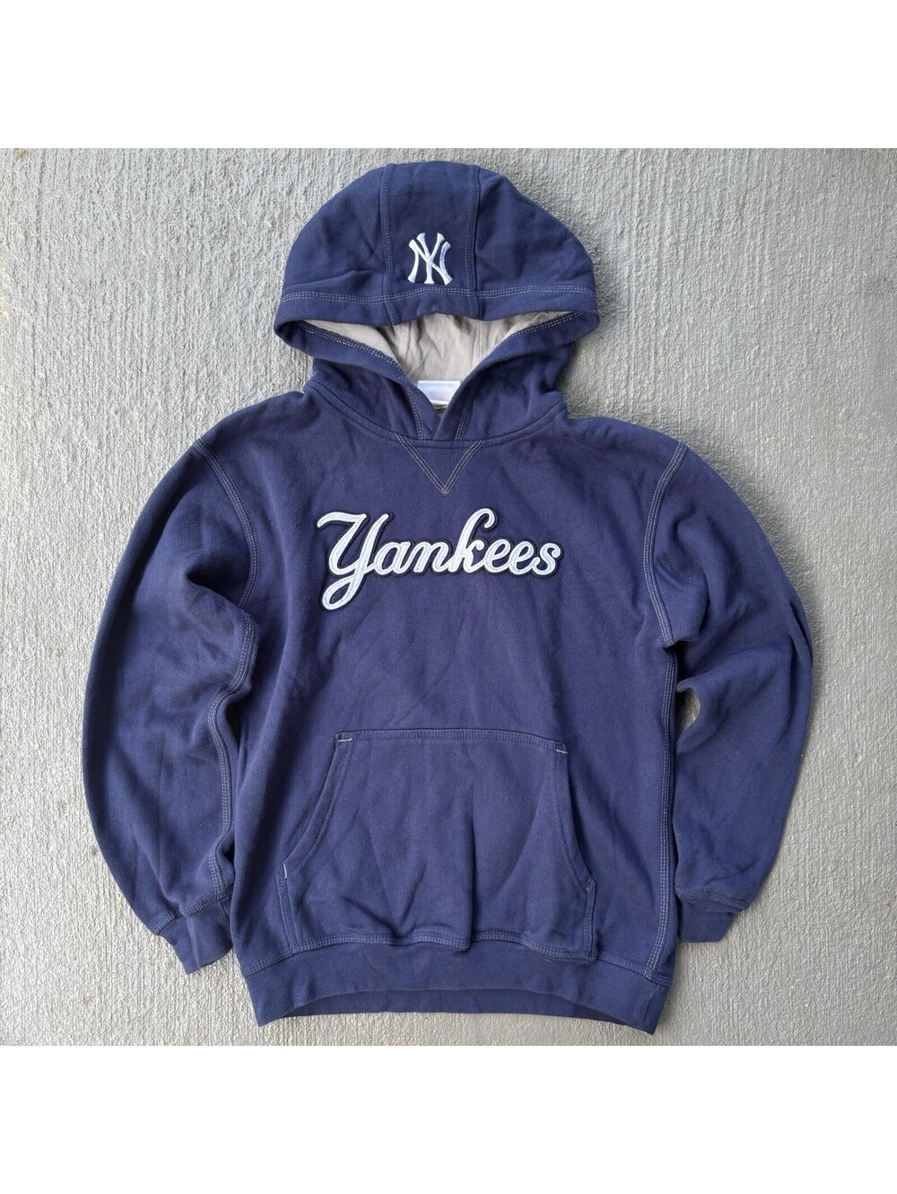 New York Yankees MLB Baseball Majestic Hoodie Sweater YOUTH Medium